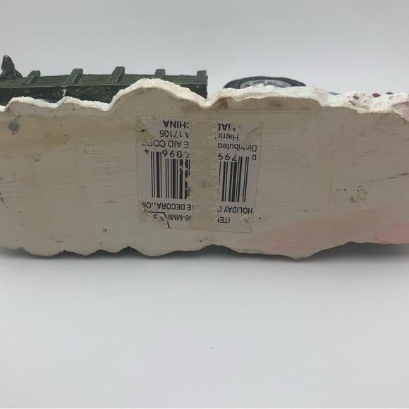 Vintage Christmas Hayride Tractor Figurine | Farm Decor | Removable Driver B37 - Picture 8 of 9